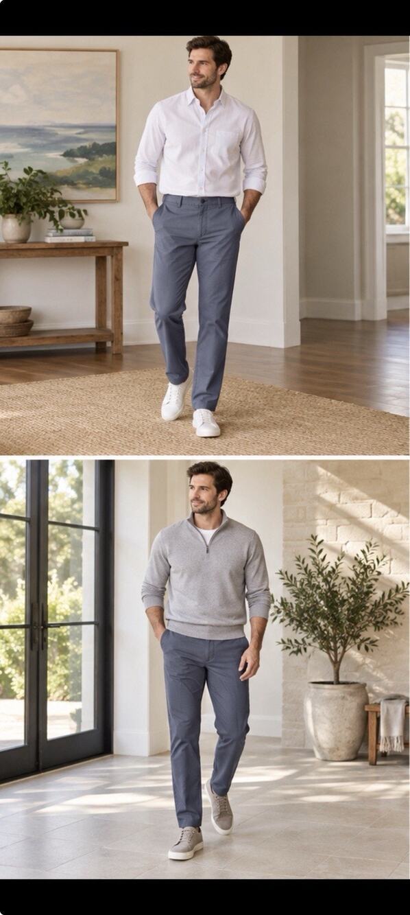Vineyard Vines On-The-Go Pants Men’s Gray Stretch Performance Chino 30x32